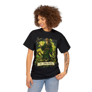 Saint Patrick Fighting Snakes Anime Style T-Shirt | Big & Tall