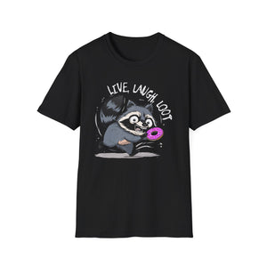 Live, Laugh, Loot Raccoon T-Shirt