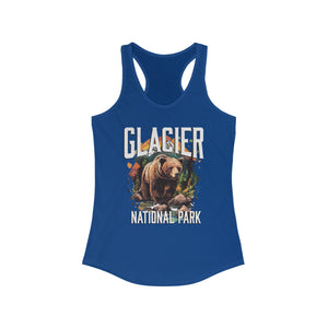 Glacier National Park Grizzly Women's Ideal Racerback Tank