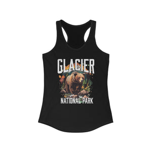 Glacier National Park Grizzly Women's Ideal Racerback Tank