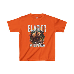 Glacier National Park Grizzly Kids Heavy Cotton Tee