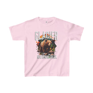 Glacier National Park Grizzly Kids Heavy Cotton Tee