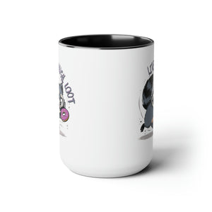Live, Laugh, Loot Raccoon Coffee Mug, 15oz