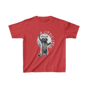 "A Little Feral" Raccoon Kids' T-Shirt