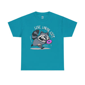 Live, Laugh, Loot Raccoon T-Shirt XL-5XL