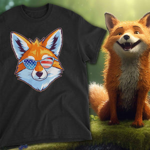 American Fox Youth T-Shirt - Black