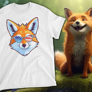 American Fox Youth T-Shirt - White