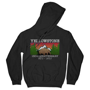 Yellowstone 150th Anniversary Hoodie Hoodie Printify Black S