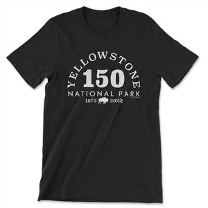 Yellowstone 150th Anniversary T-Shirt T-Shirt Printify Black S