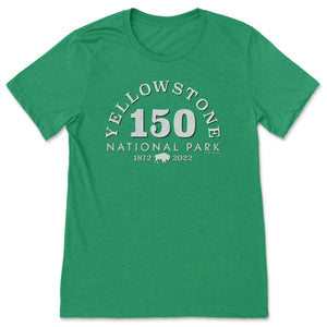 Yellowstone 150th Anniversary T-Shirt T-Shirt Printify Heather Kelly S