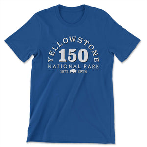 Yellowstone 150th Anniversary T-Shirt T-Shirt Printify True Royal S
