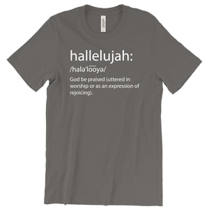 Hallelujah Definition T-Shirt Printify Asphalt S