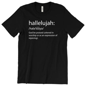 Hallelujah Definition T-Shirt Printify Black L
