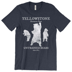Yellowstone: Untrained Bears T-Shirt Printify Heather Navy S