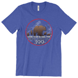 Grand Teton: Home Range of 399 T-Shirt Printify Heather True Royal L