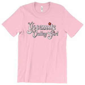 Yosemite Valley Girl T-Shirt Printify Pink S