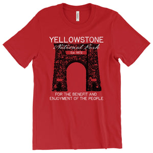 Yellowstone's Roosevelt Arch T-Shirt Printify Red L