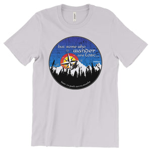 But some who wander are lost... T-Shirt Printify Silver S