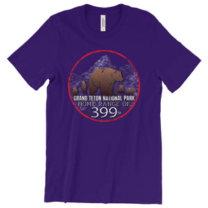 Grand Teton: Home Range of 399 T-Shirt Printify Team Purple S