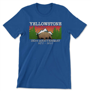 Yellowstone 150th Anniversary T-Shirt T-Shirt Printify True Royal L