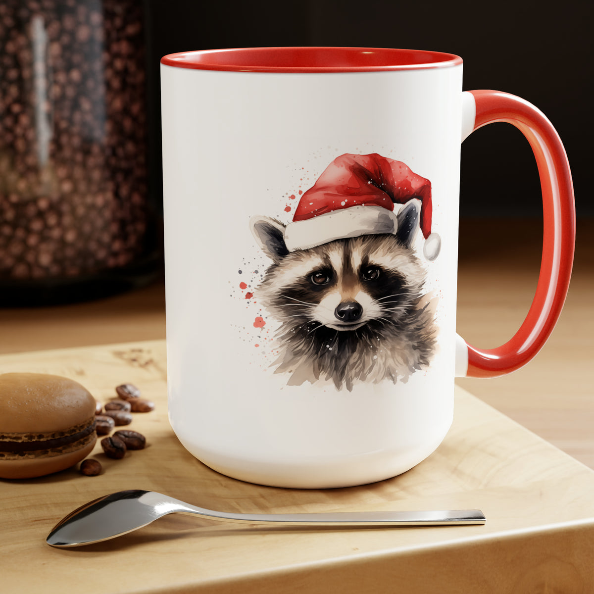 Santa Dave the Raccoon Coffee Mug 15oz - 2023 Edition