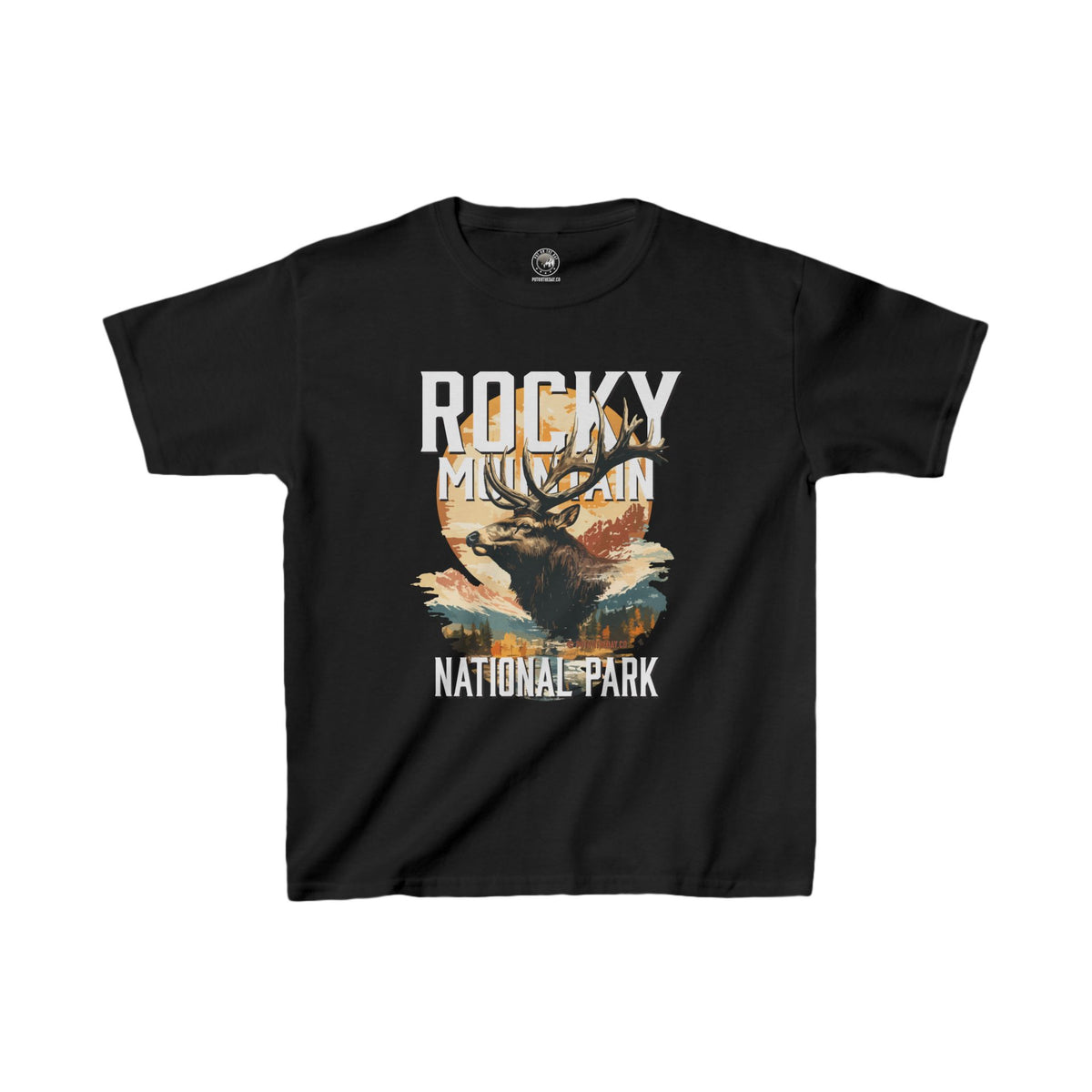 Rocky Mountain National Park Elk Kids Heavy Cotton™ Tee