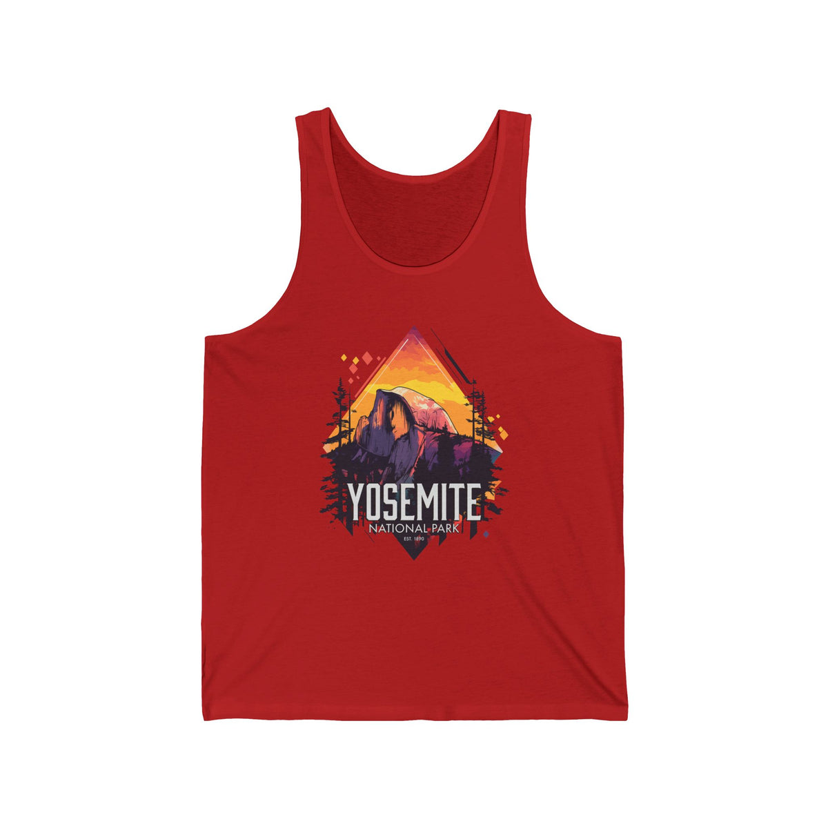 Yosemite National Park Half Dome Unisex Jersey Tank