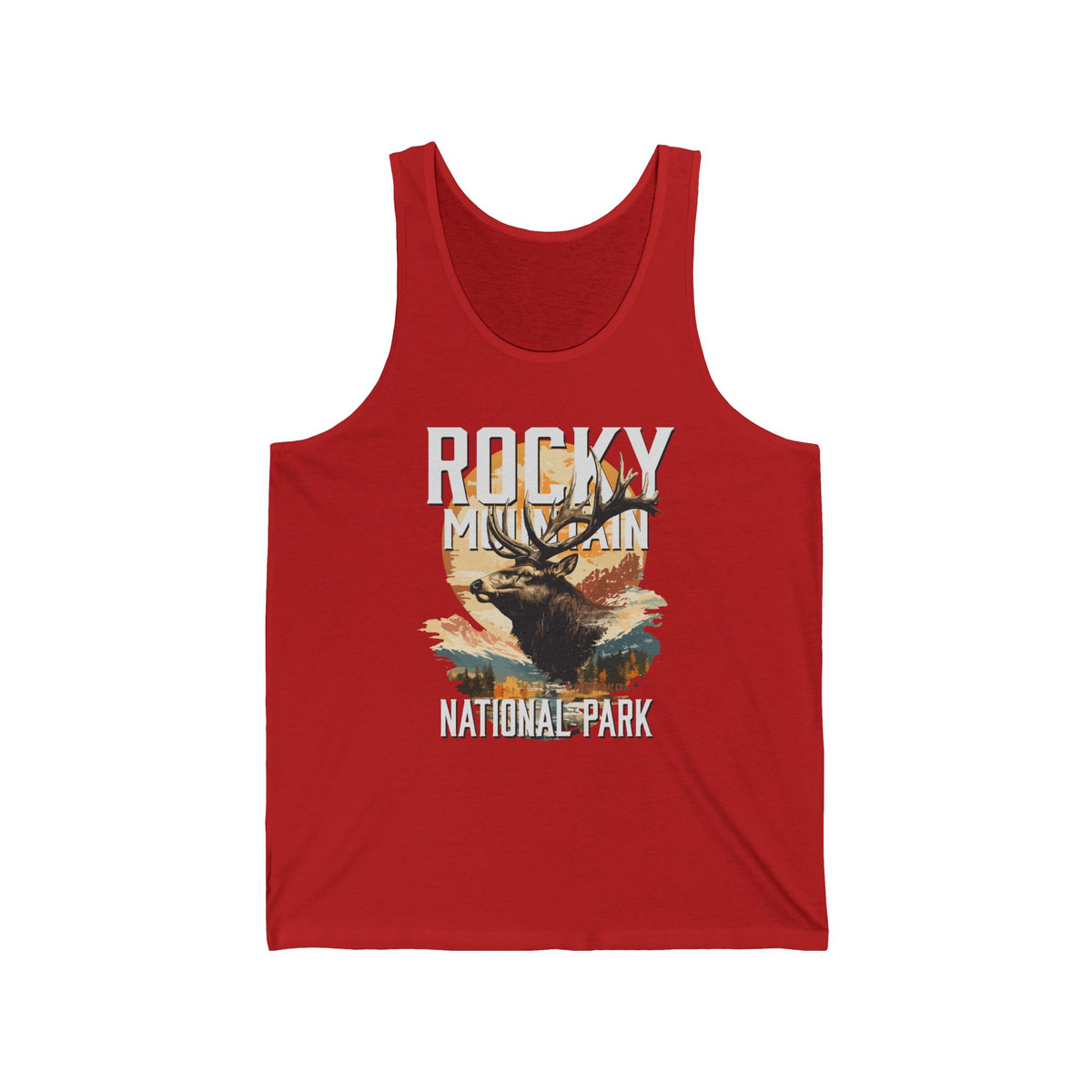 Rocky Mountain National Park Elk Unisex Jersey Tank