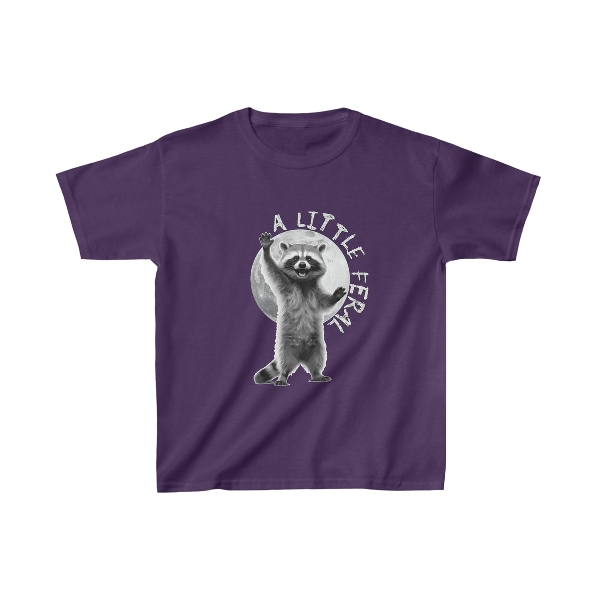 "A Little Feral" Raccoon Kids' T-Shirt