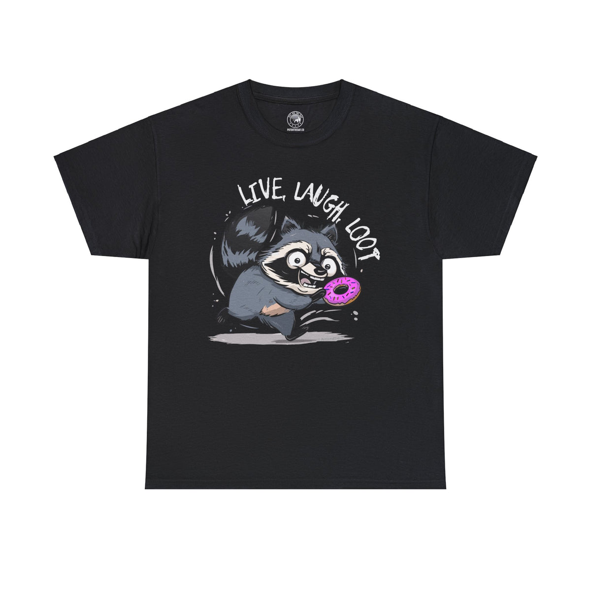 Live, Laugh, Loot Raccoon T-Shirt XL-5XL