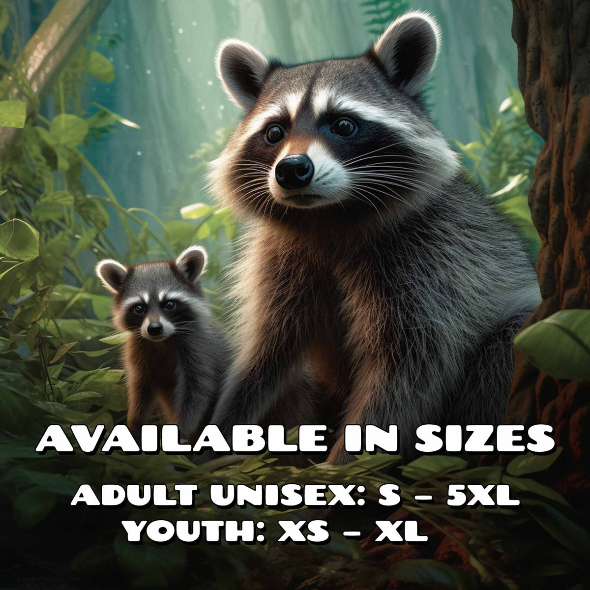 This design is available in adult and youth sizes