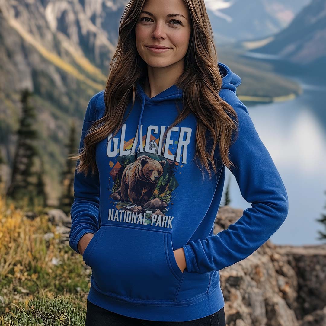 Glacier National Park Grizzly Hoodie