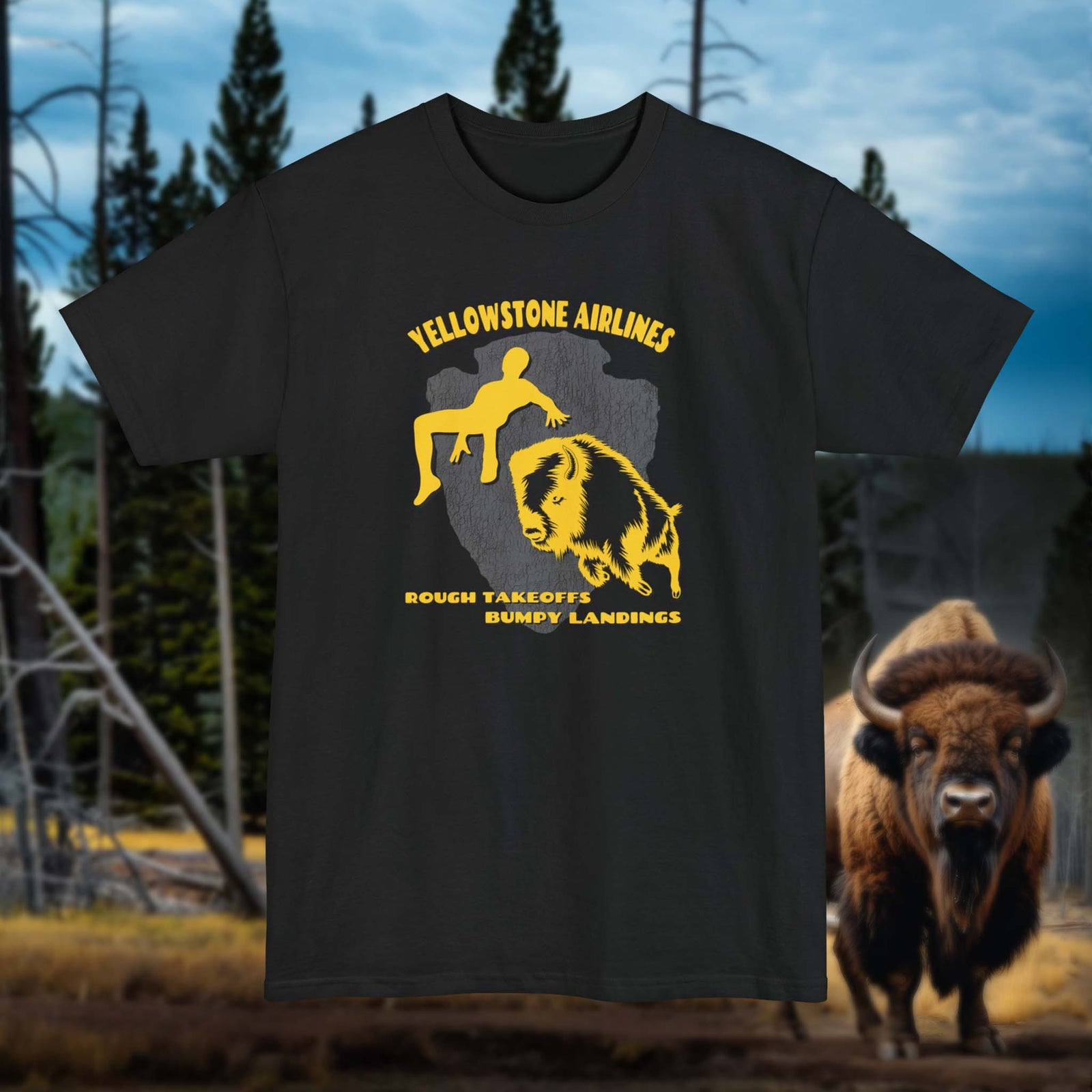 Yellowstone Airlines Hanes 518 Tall Shirt