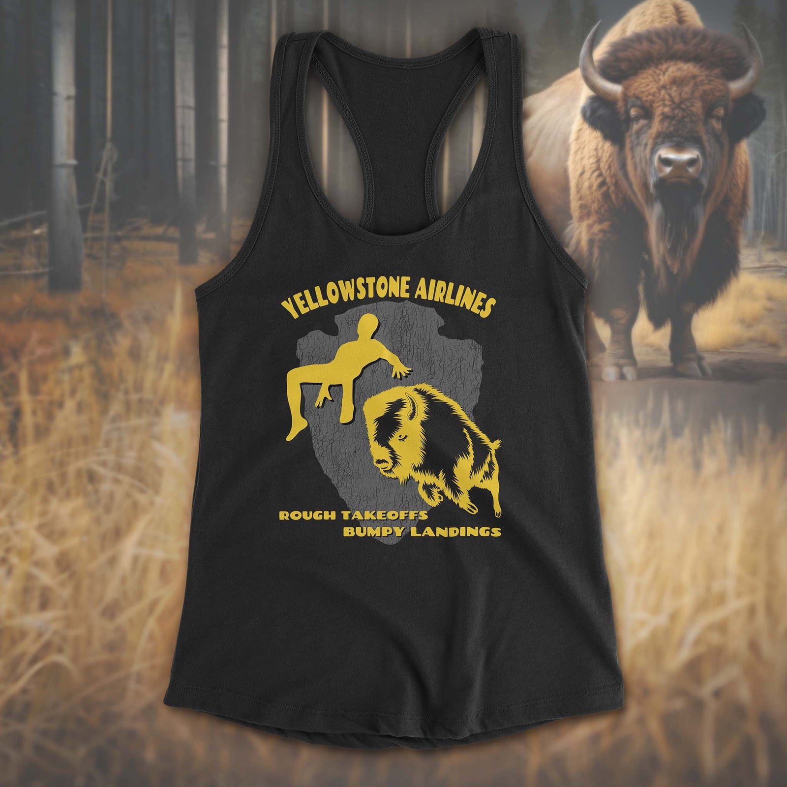 Yellowstone Airlines - Women's Racerback Tank