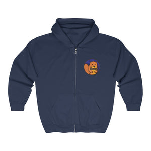 Dam It Beaver Full Zip Hooded Sweatshirt