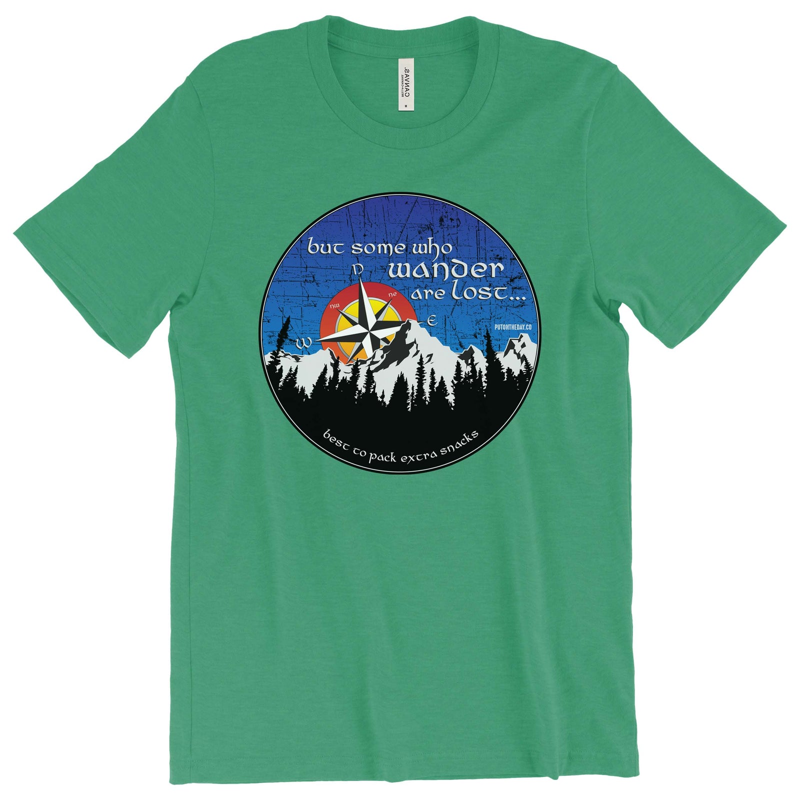 But some who wander are lost... T-Shirt Printify Heather Kelly L 