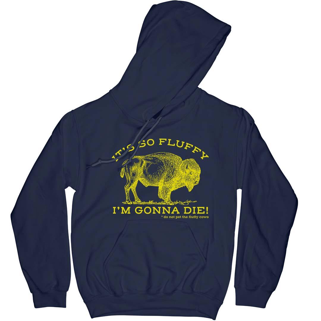 It's So Fluffy I'm Gonna Die Hoodie Hoodie Printify Navy L 