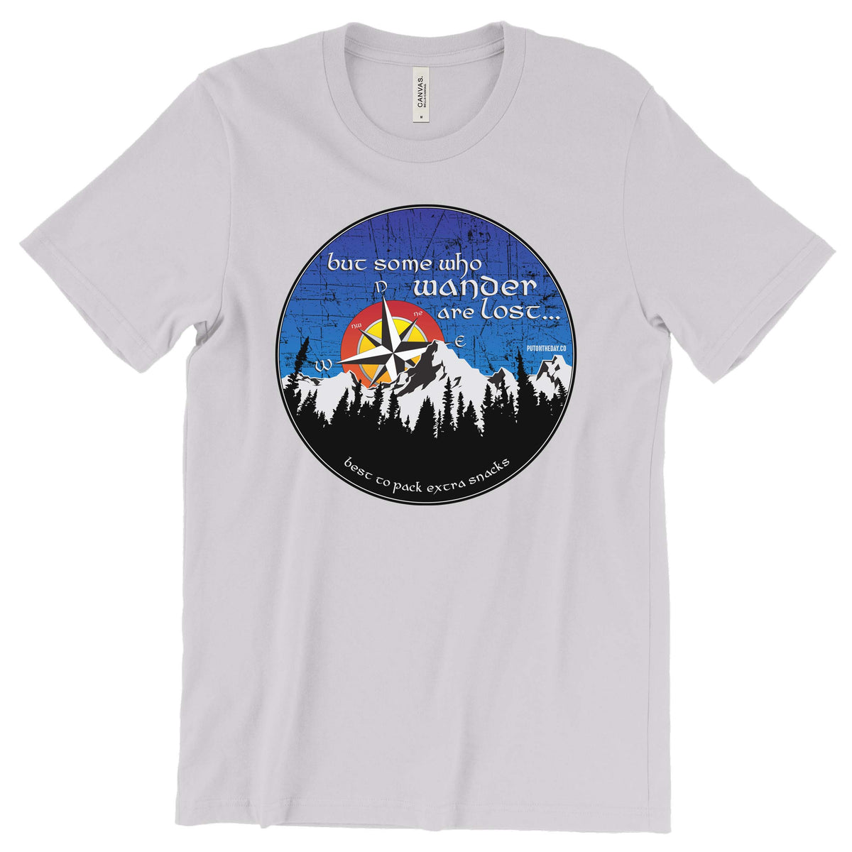 But some who wander are lost... T-Shirt Printify Silver S 
